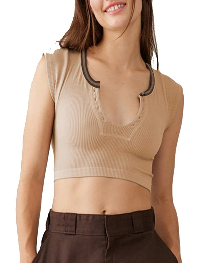 Women's Short-sleeved Slim-fit Ultra-short Sexy Cute Top-Blouses & Shirts-Zishirts