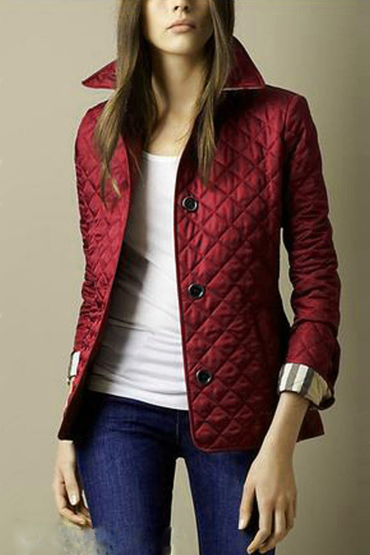 Fashionable Elegant Lapel Cotton-padded Jacket-Jackets-Zishirts