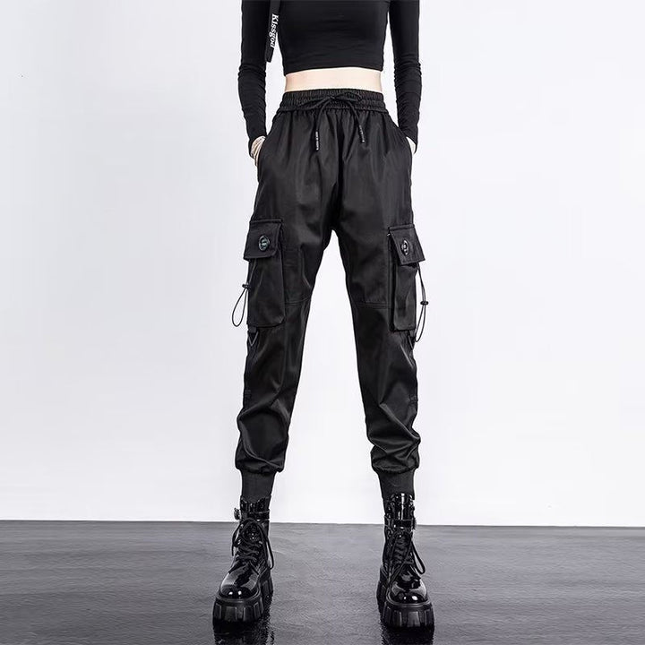 Oversized Cargo Pants Men And Women Ankle Banded Slacks High Waist Loose And Slimming-Women's Outerwear 2023-Zishirts