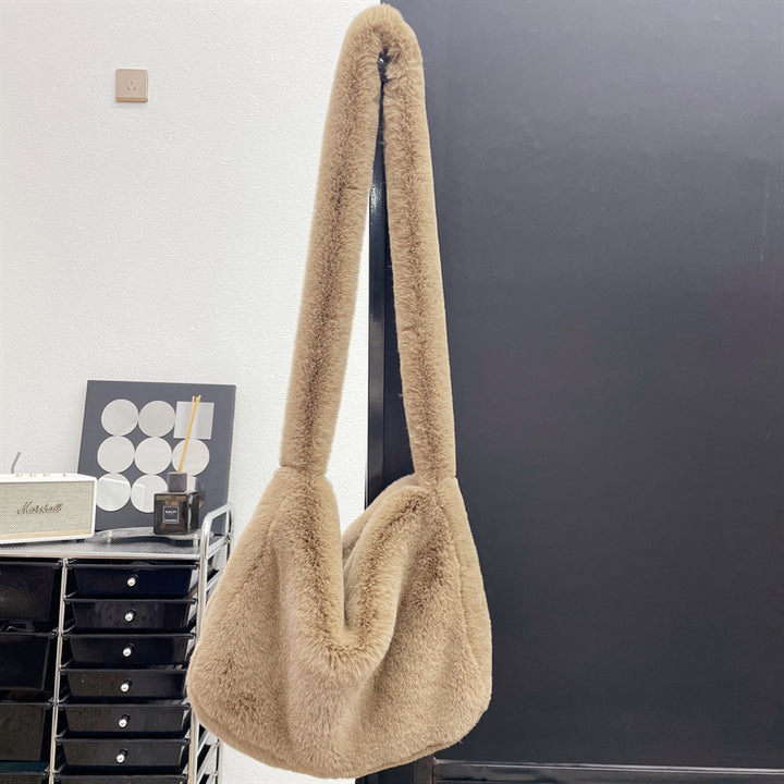 Rabbit Plush Bag All Match Shoulder-Women's Bags-Zishirts