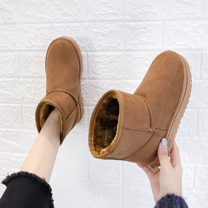 Snow Boots Winter Faux Fur Women Shoes-Womens Footwear-Zishirts