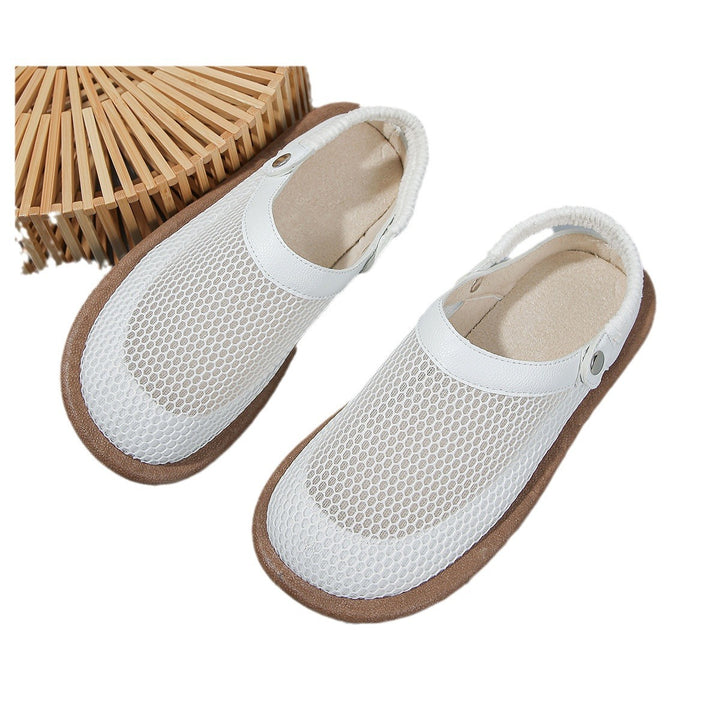 Fashionable New Mesh Closed Toe Sandals For Women-Womens Footwear-Zishirts