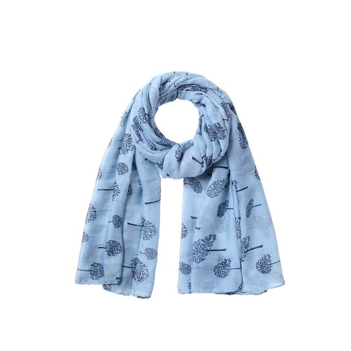 Women's Temperament Fashion Lucky Tree Print Scarf Shawl-Scarves & Wraps-Zishirts