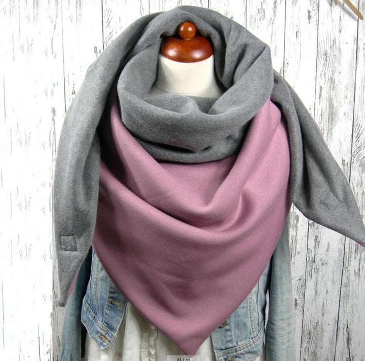 Women's Fashion Casual Thickening Warm Shawl Scarf-Scarves & Wraps-Zishirts