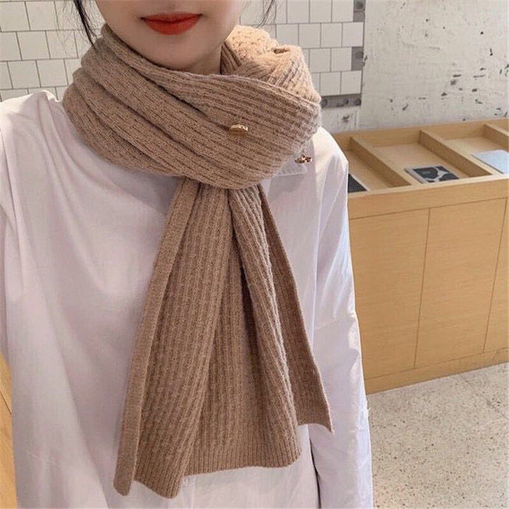 Fashionable And Warm Versatile Knitted Scarf For Women's Shawl-Scarves & Wraps-Zishirts