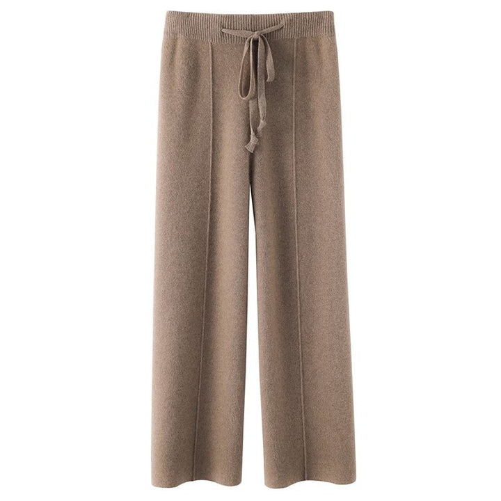 Fall And Winter Outer Wear Knitted Drooping Wide-leg Pants-Women's Outerwear 2023-Zishirts