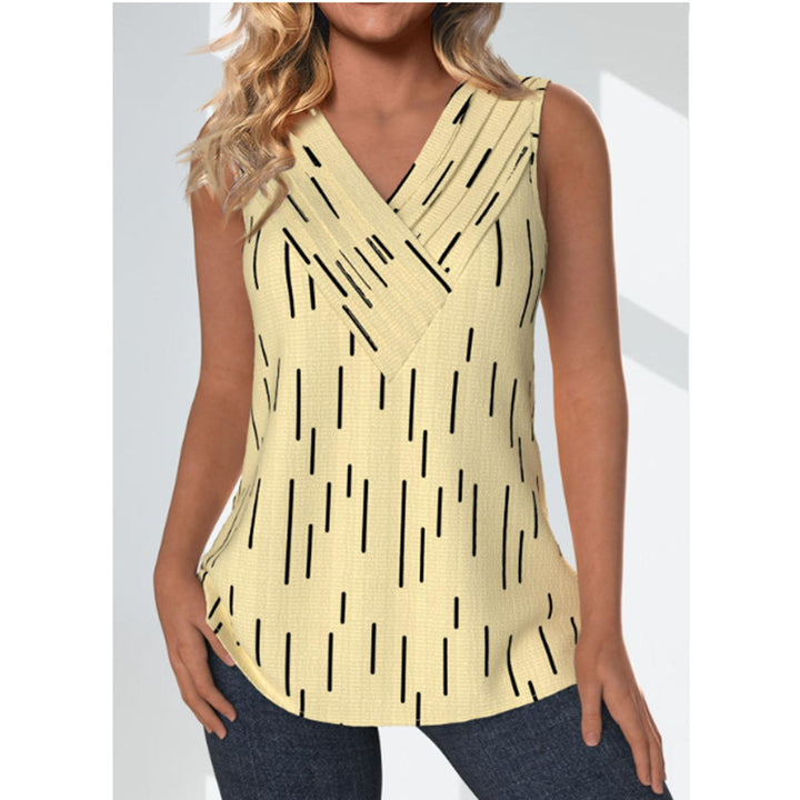 Women's Summer Printed Loose Casual Sleeveless Top-Womens 2024 March-Zishirts