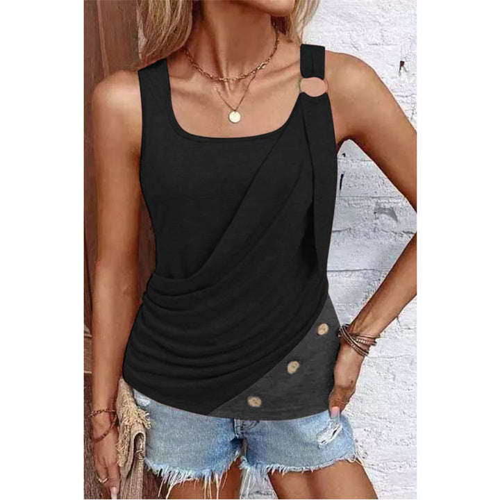 Fashion Women's Button Vest Camisole-Blouses & Shirts-Zishirts