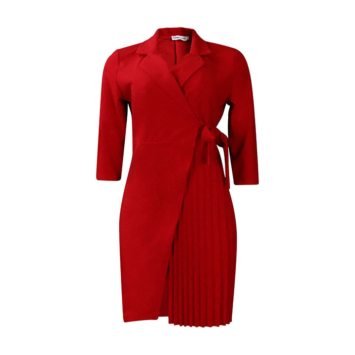 Women's Suit Collar Fashion Dress-Lady Dresses-Zishirts