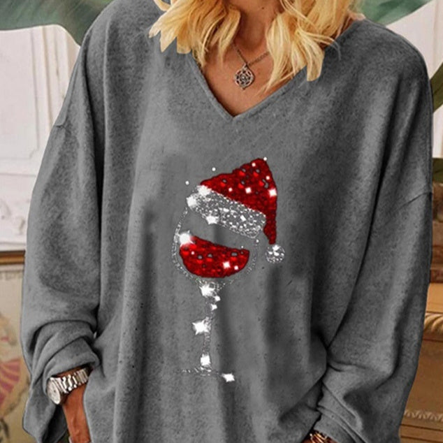 European And American Autumn Winter Coat Christmas Printing-0-Zishirts