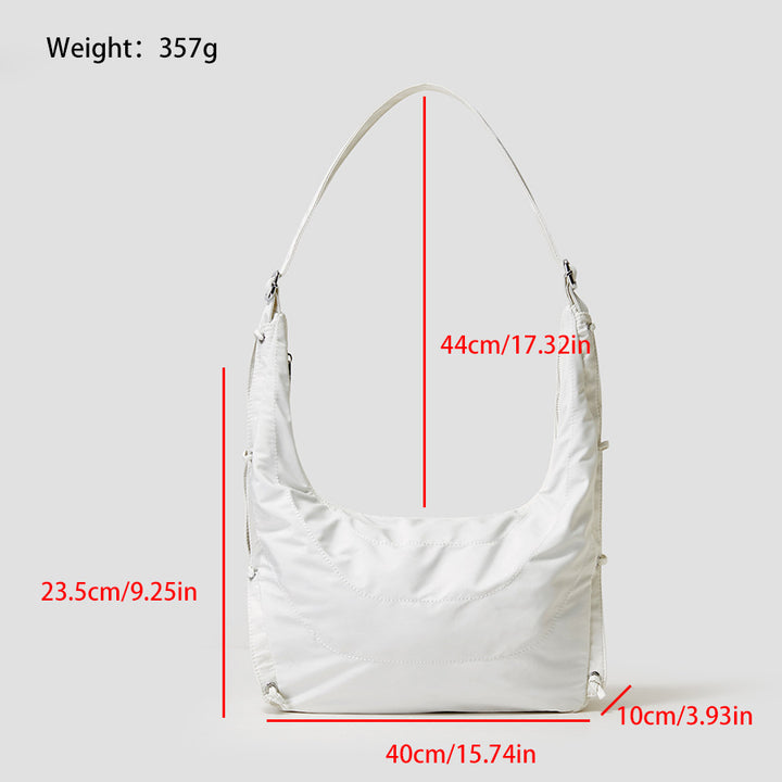 Large Capacity Nylon Shoulder Bag Retro Workwear-Women's Bags-Zishirts