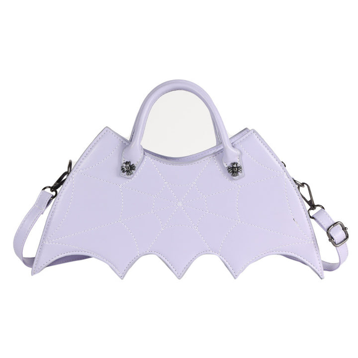 Halloween Spider Web Shape Shoulder Bags Personality Batgirl Tide Pu Handbags Fashoin Messenger Crossbody Bag-Womens 2024 March-Zishirts