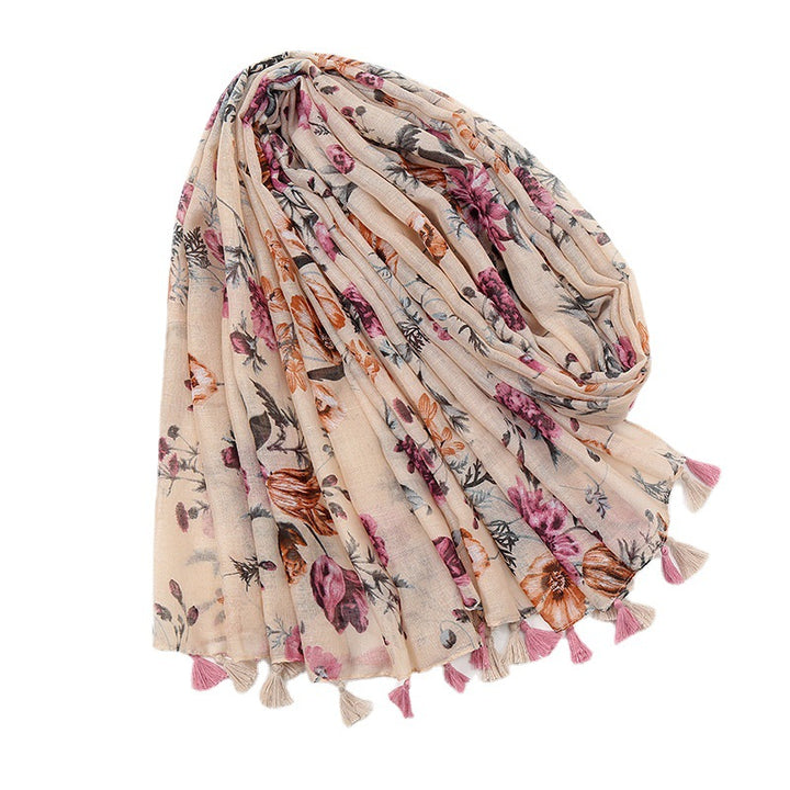 Women's Fashion Cotton And Linen Scarf-Scarves & Wraps-Zishirts