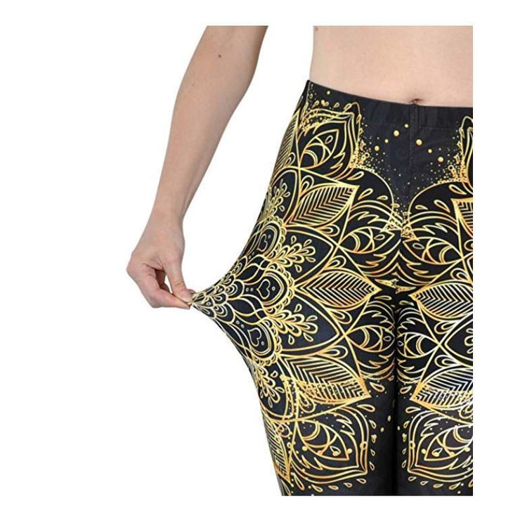 Printed High Waist High Elastic Running Fitness Sports Yoga Pants-Womens 2024 March-Zishirts