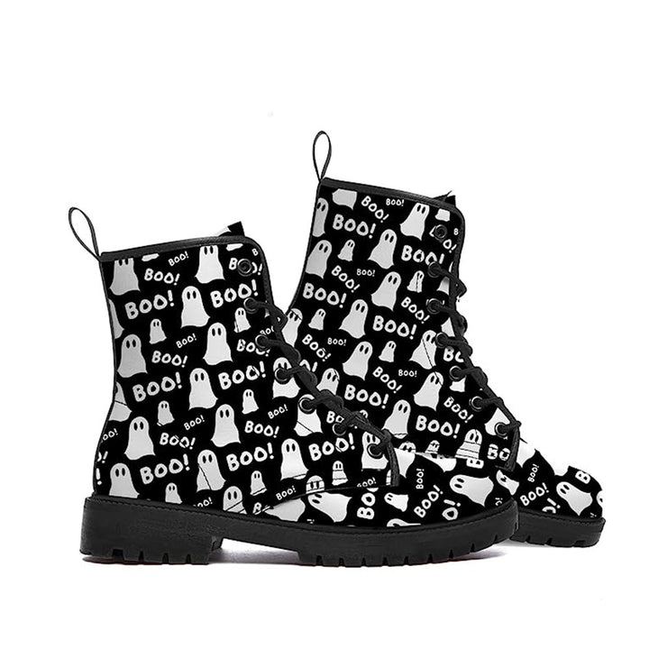 Women's Fashion Halloween Cartoon Printed Boots-Womens Footwear-Zishirts