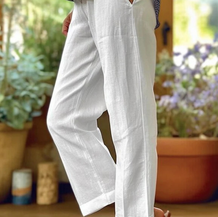 Women's Loose And Simple Solid Color Fashion Casual Pants Straight-leg Trousers-Suits & Sets-Zishirts