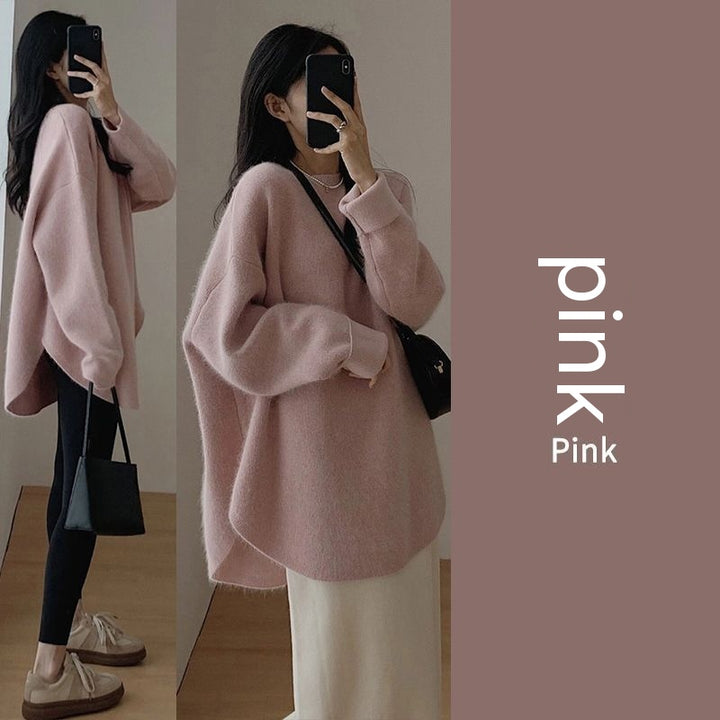 Autumn And Winter Gentle High-grade Versatile Soft Glutinous Knitted Bottoming Shirt-Women's Outerwear 2023-Zishirts