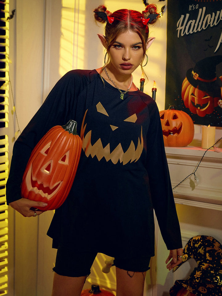 Women's Halloween Printing Fashion Sweater-Blouses & Shirts-Zishirts