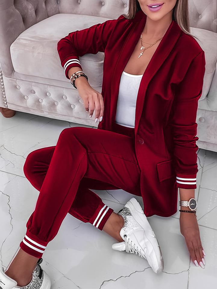 Cotton Coat Pants Suit-Suits & Sets-Zishirts