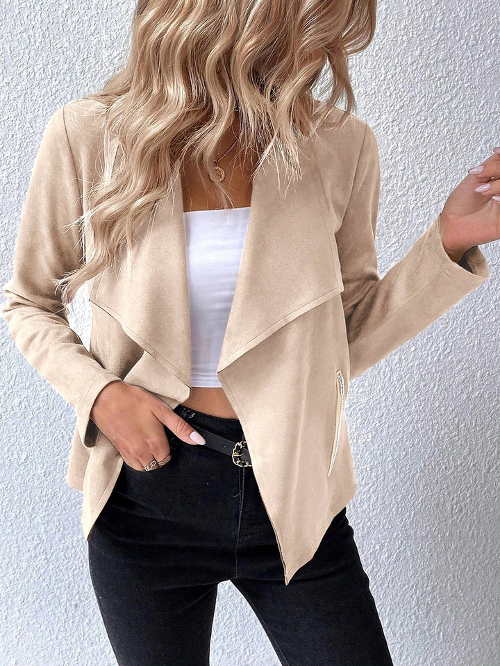 Fashion Zipper Short Women's Top-Jackets-Zishirts