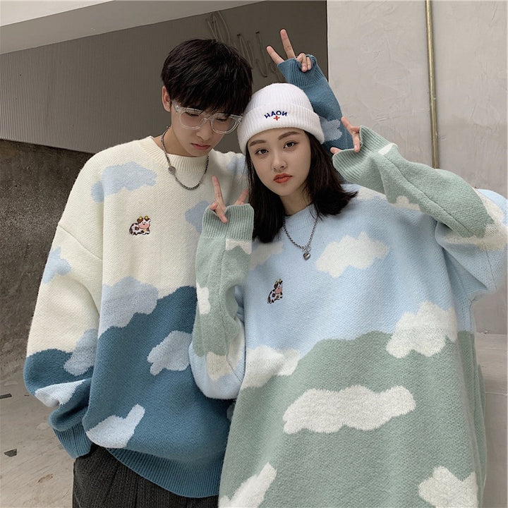 Sweater Cute Cartoon Cloud Thread Clothes For Men And Women-Sweaters-Zishirts