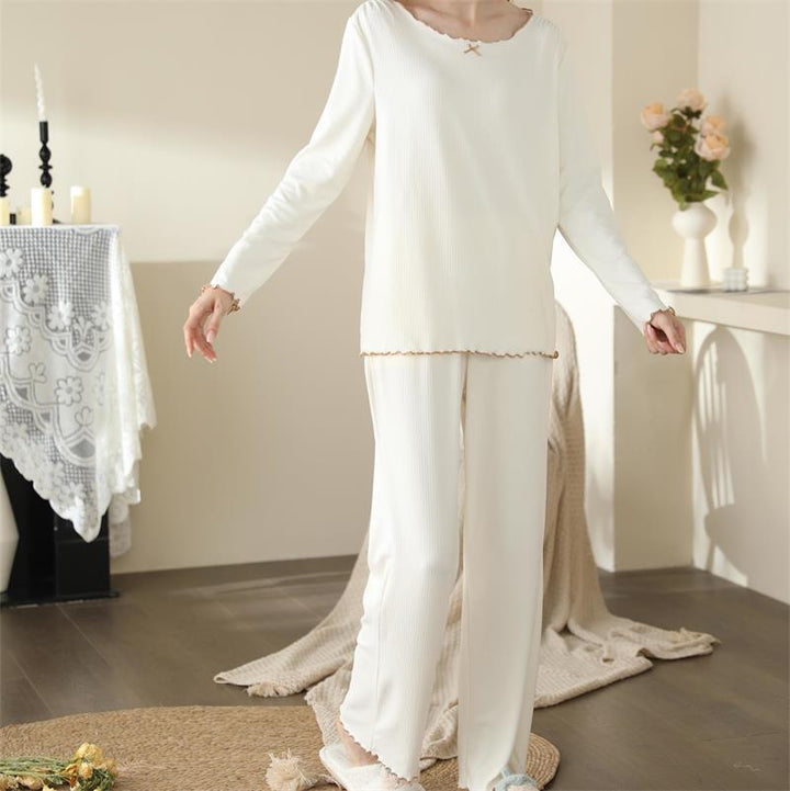 Home Fashion Suede Simple Pajamas-Suits & Sets-Zishirts