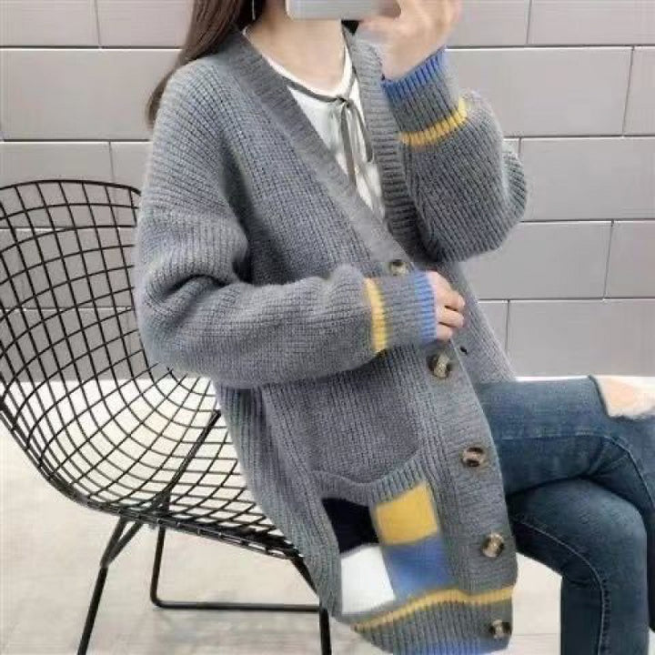 Versatile And Fashionable Outer Knitted Coat Loose-Jackets-Zishirts